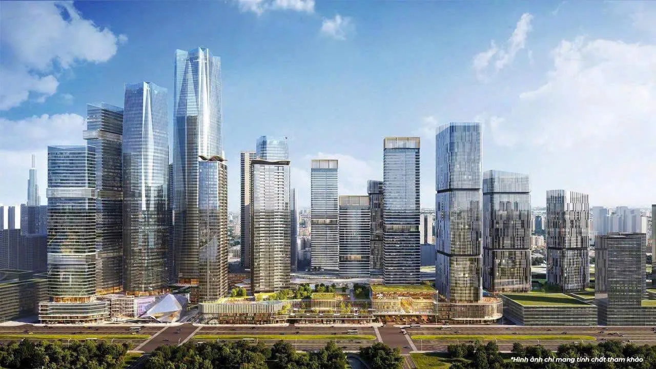 Phối cảnh ý tưởng tổng thể The Megapolis Thủ Thiêm